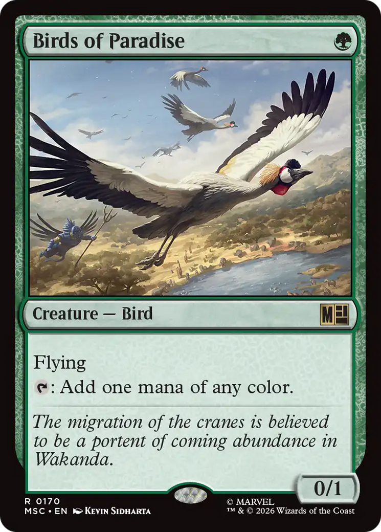 Birds of Paradise (Surge Foil) [Marvel Super Heroes Commander] | Empire Gaming NC