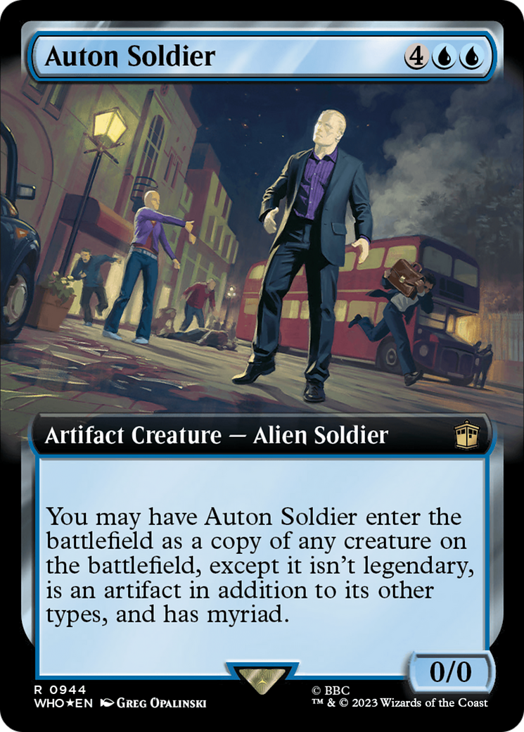 Auton Soldier (Extended Art) (Surge Foil) [Doctor Who] | Empire Gaming NC