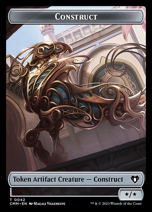 Treasure // Construct (0042) Double-Sided Token [Commander Masters Tokens] | Empire Gaming NC