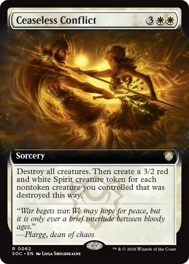 Ceaseless Conflict (Extended Art) [Secrets of Strixhaven Commander] | Empire Gaming NC