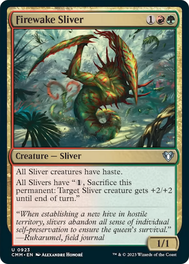 Firewake Sliver [Commander Masters] | Empire Gaming NC