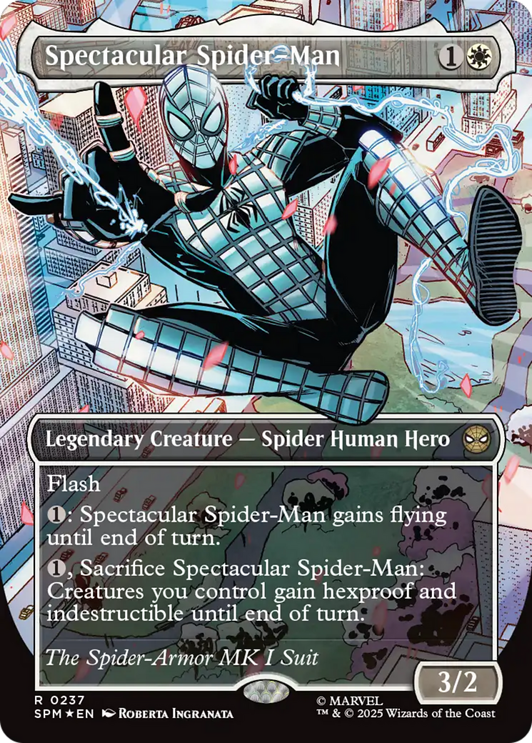 Spectacular Spider-Man (0237) (Borderless) (Textured Foil) [Marvel's Spider-Man] | Empire Gaming NC