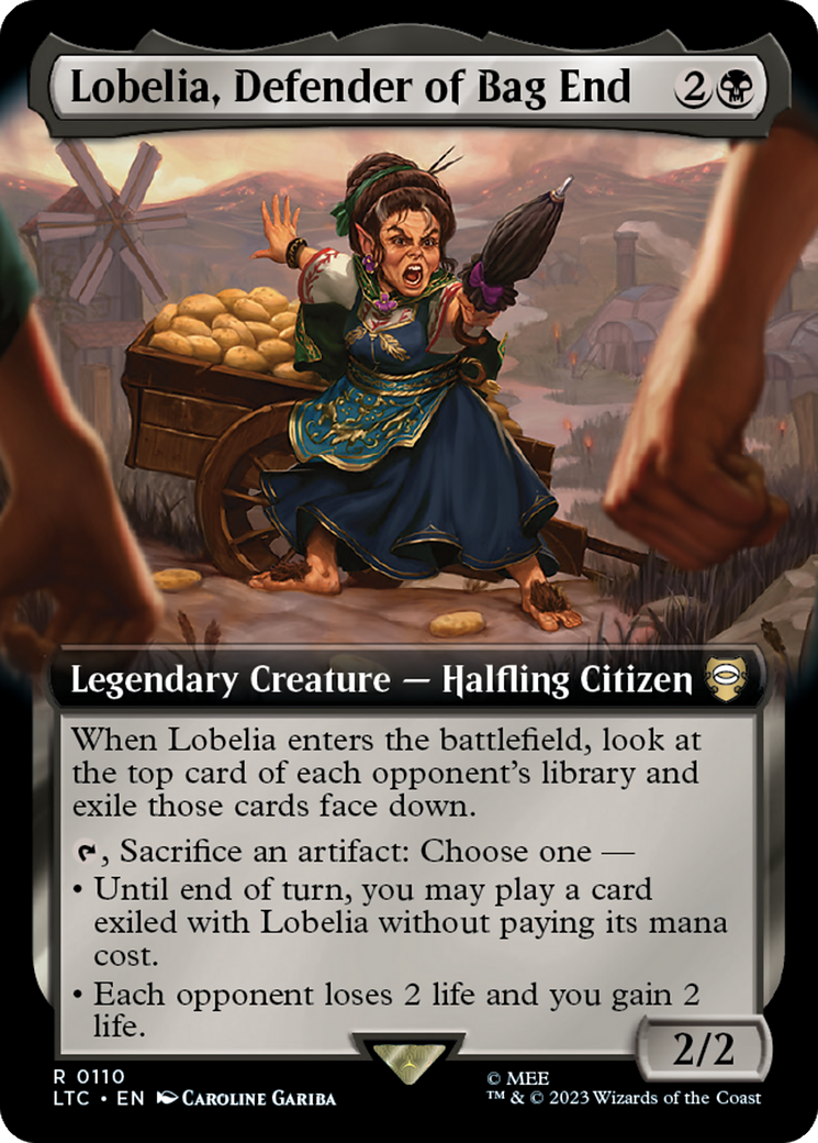 Lobelia, Defender of Bag End (Extended Art) [The Lord of the Rings: Tales of Middle-Earth Commander] | Empire Gaming NC