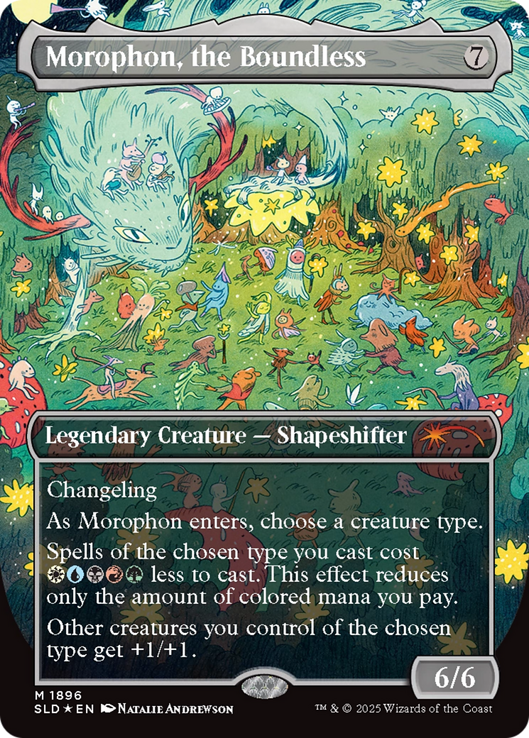 Morophon, the Boundless (Display Commander) - Thick Stock (Double Rainbow Foil) [Secret Lair Drop Series] | Empire Gaming NC