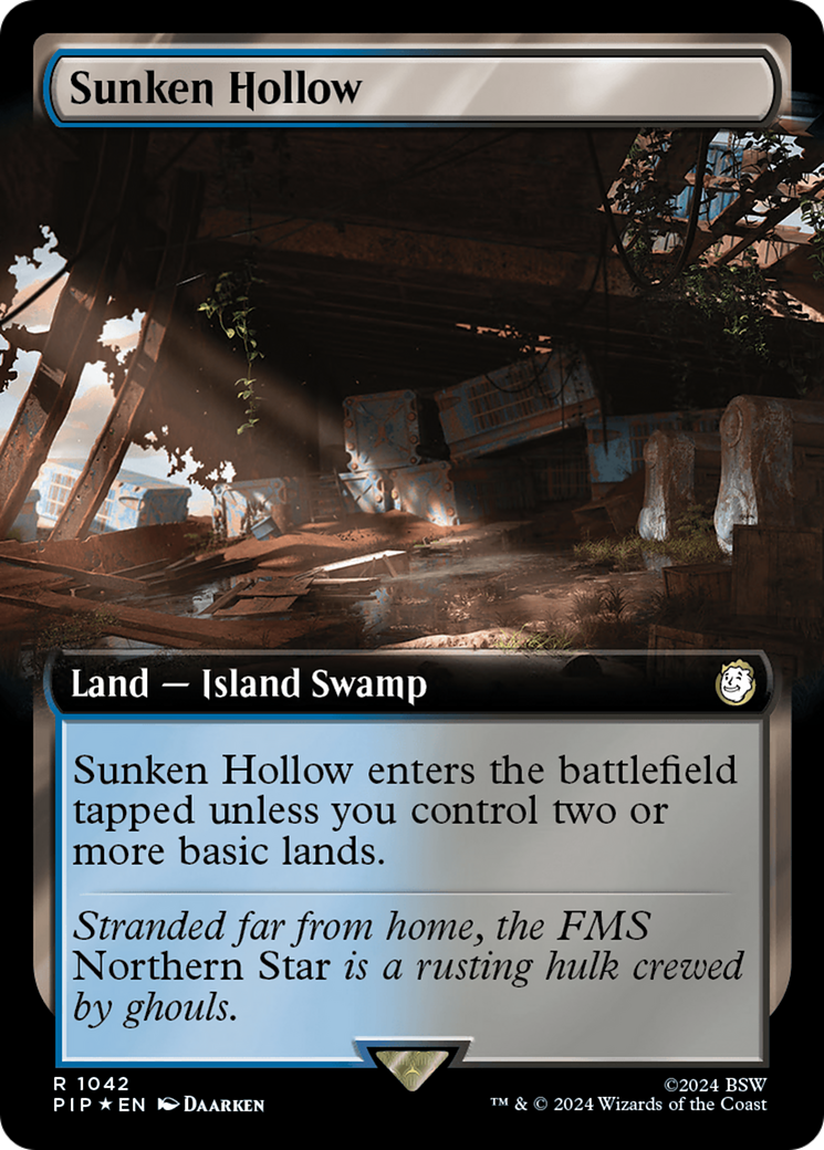 Sunken Hollow (Extended Art) (Surge Foil) [Fallout] | Empire Gaming NC