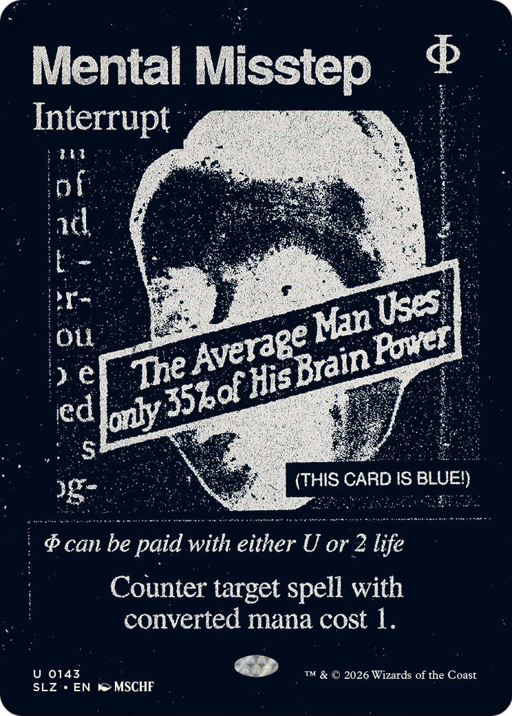 Mental Misstep (0143) [Secret Lair x MSCHF: The Zeta Set] | Empire Gaming NC