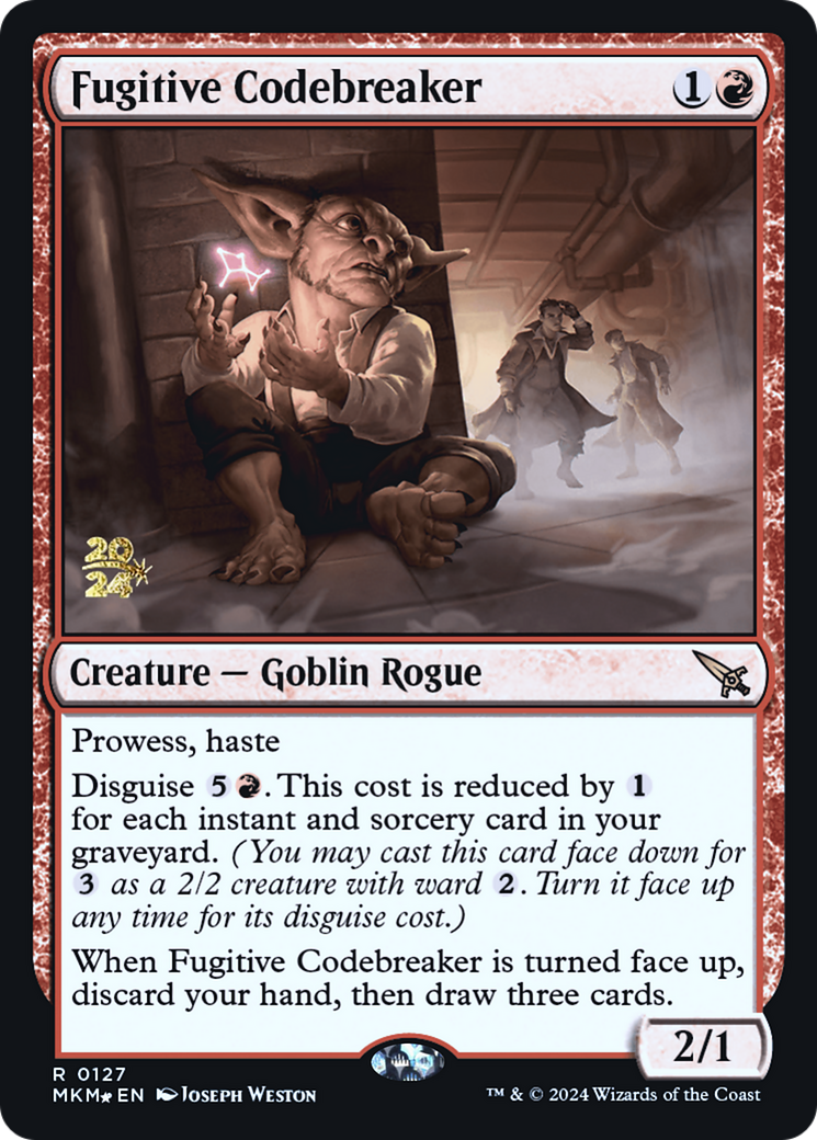 Fugitive Codebreaker [Murders at Karlov Manor Prerelease Promos] | Empire Gaming NC