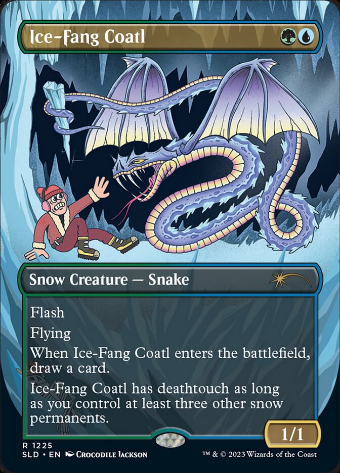 Ice-Fang Coatl (Borderless) [Secret Lair Drop Series] | Empire Gaming NC