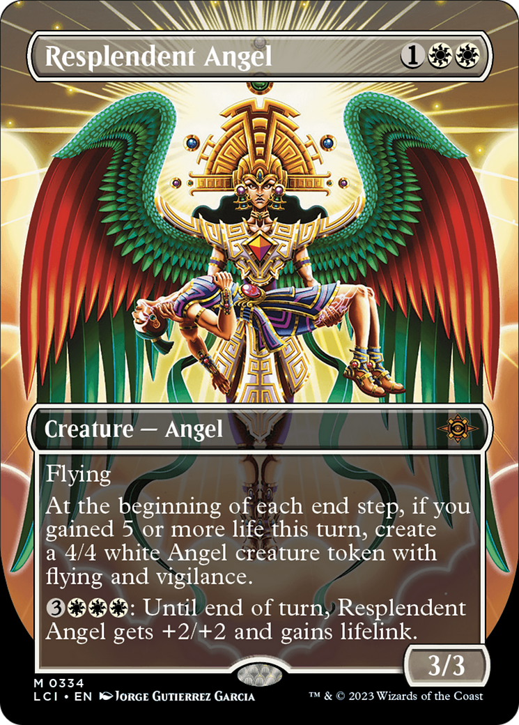 Resplendent Angel (Borderless) [The Lost Caverns of Ixalan] | Empire Gaming NC