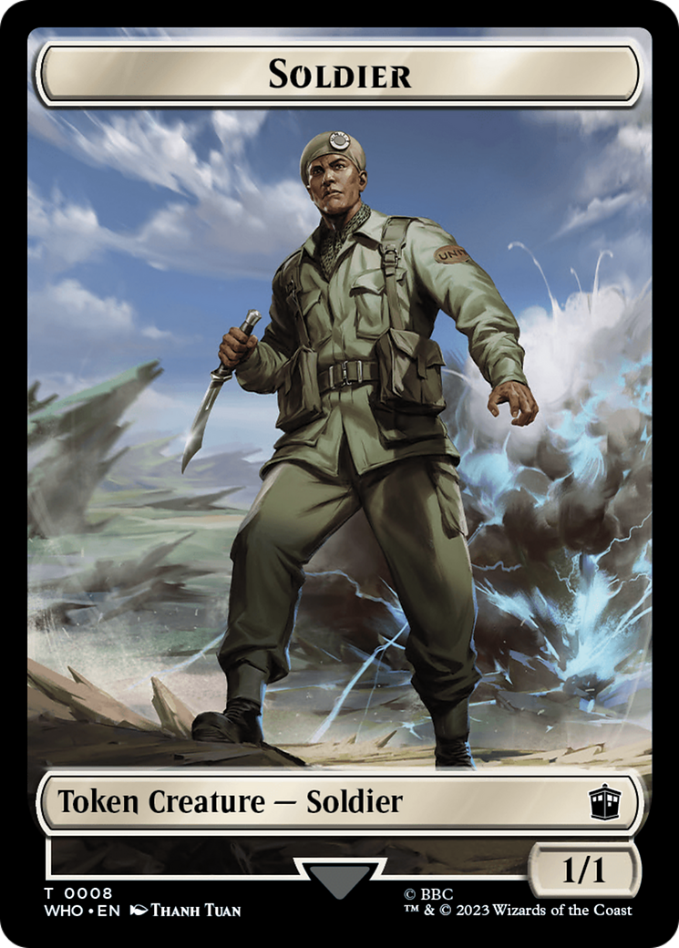 Soldier // Food (0025) Double-Sided Token [Doctor Who Tokens] | Empire Gaming NC