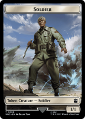 Soldier // Dinosaur Double-Sided Token [Doctor Who Tokens] | Empire Gaming NC