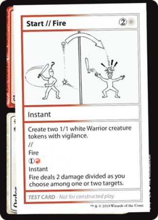 Start // Fire (2021 Edition) [Mystery Booster Playtest Cards] | Empire Gaming NC