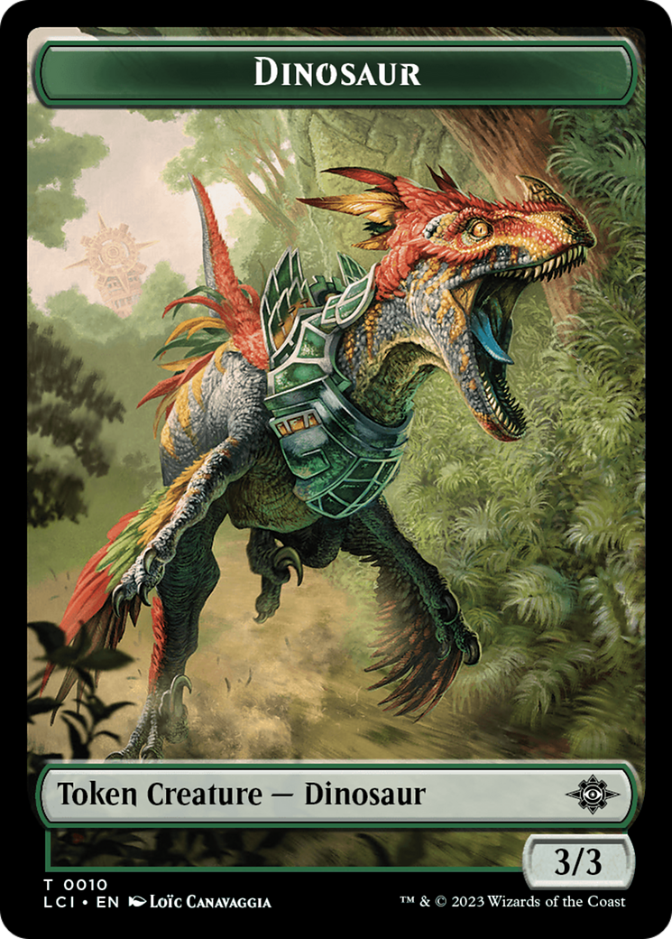 Map // Dinosaur (0010) Double-Sided Token [The Lost Caverns of Ixalan Tokens] | Empire Gaming NC