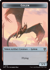 Construct // Golem (0013) Double-Sided Token [Aetherdrift Tokens] | Empire Gaming NC