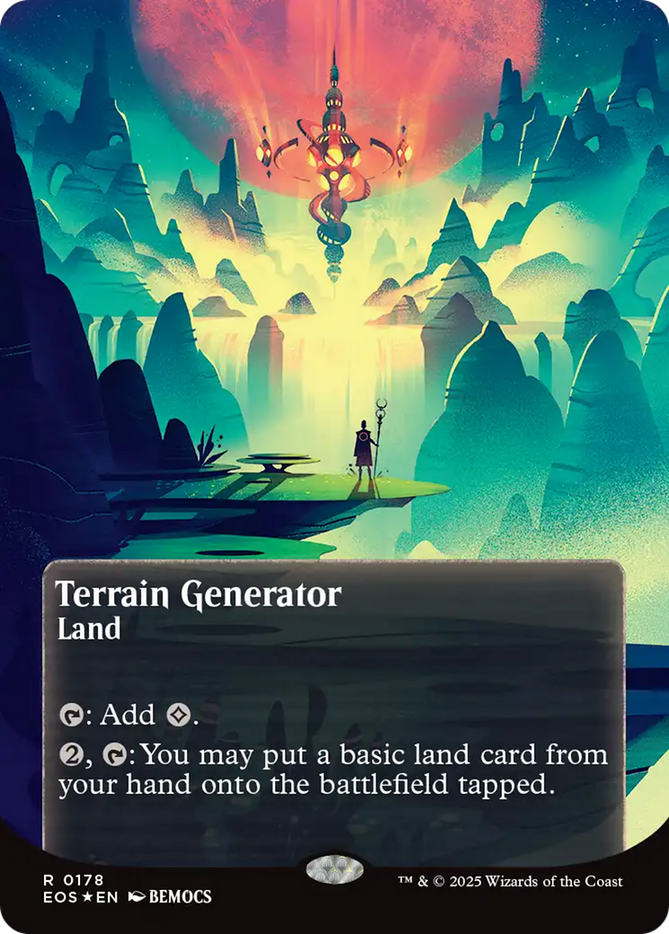 Terrain Generator (0178) (Borderless) (Galaxy Foil) [Edge of Eternities: Stellar Sights] | Empire Gaming NC