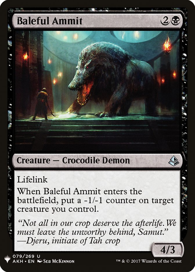 Baleful Ammit [Mystery Booster] | Empire Gaming NC