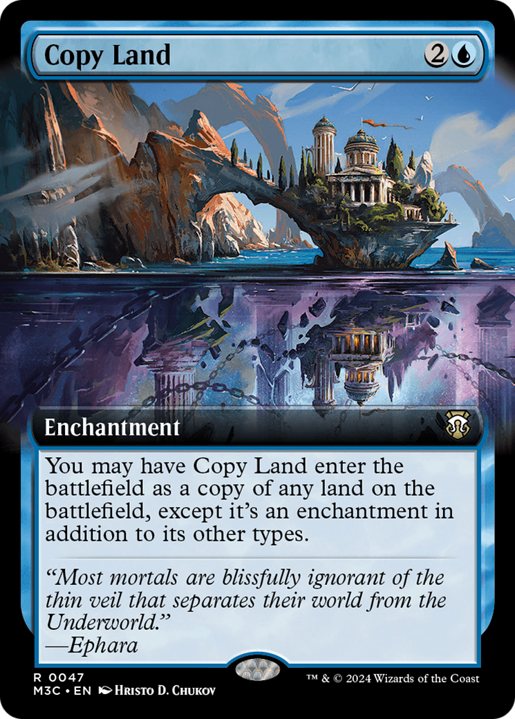 Copy Land (Extended Art) [Modern Horizons 3 Commander] | Empire Gaming NC