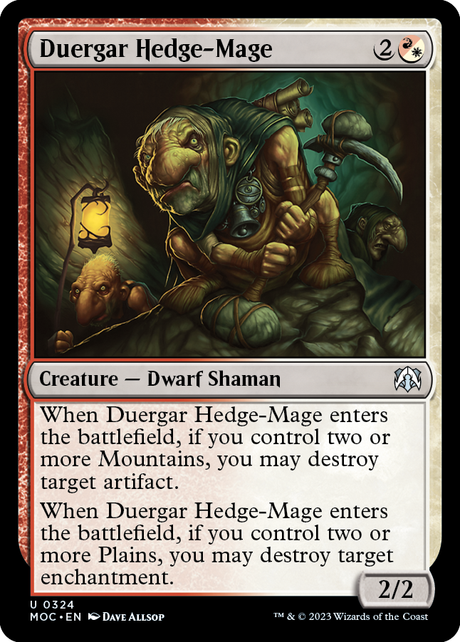 Duergar Hedge-Mage [March of the Machine Commander] | Empire Gaming NC