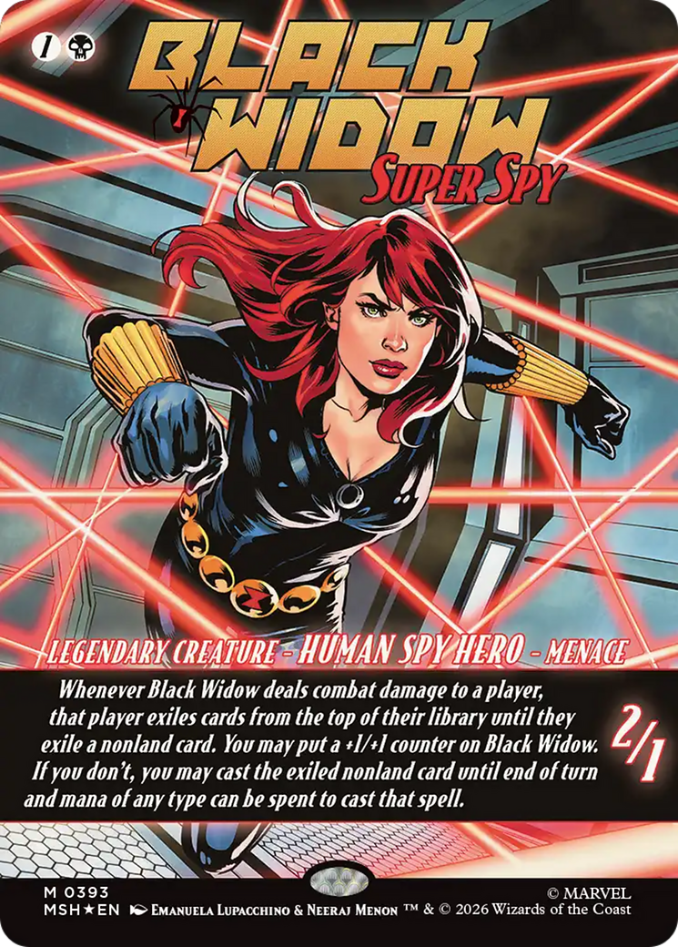 Black Widow, Super Spy (Borderless) (0393) [Marvel Super Heroes] | Empire Gaming NC