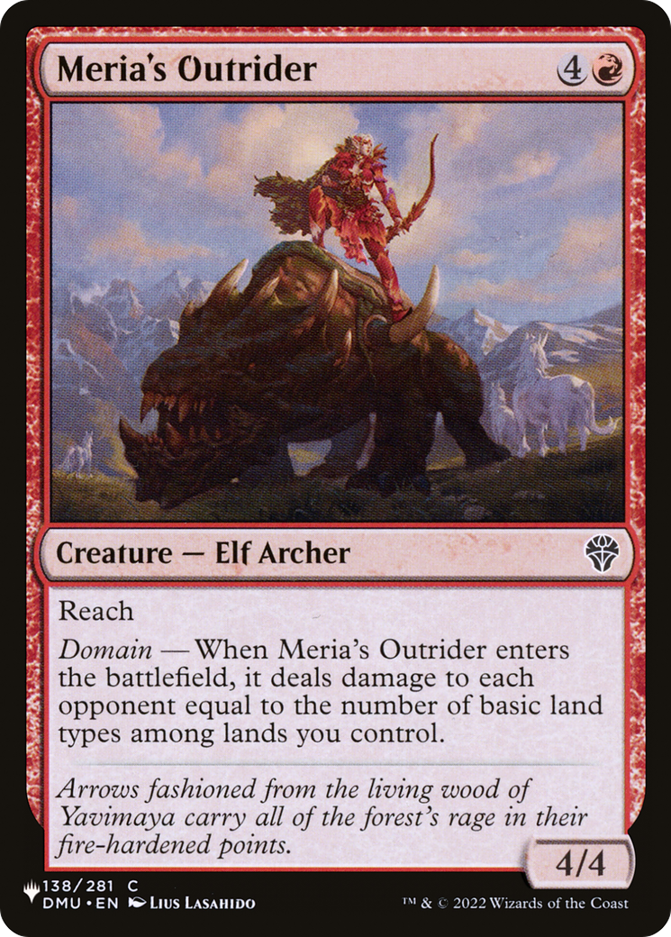 Meria's Outrider [The List] | Empire Gaming NC