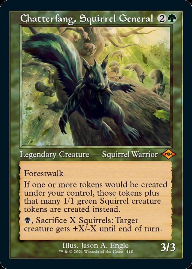 Chatterfang, Squirrel General (Retro Foil Etched) [Modern Horizons 2] | Empire Gaming NC