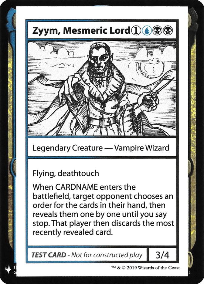 Zyym, Mesmeric Lord [Mystery Booster Playtest Cards] | Empire Gaming NC