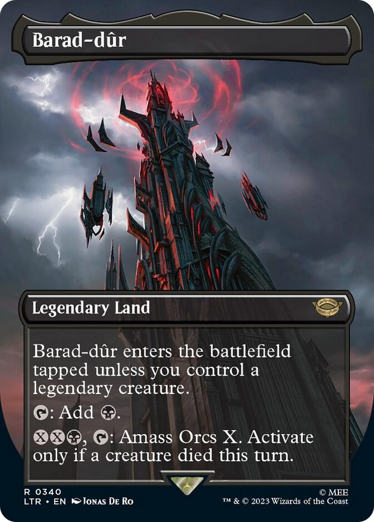 Barad-dur (Borderless Alternate Art) (340) [The Lord of the Rings: Tales of Middle-Earth] | Empire Gaming NC