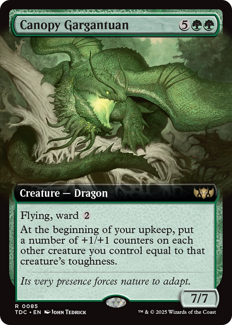 Canopy Gargantuan (Extended Art) [Tarkir: Dragonstorm Commander] | Empire Gaming NC