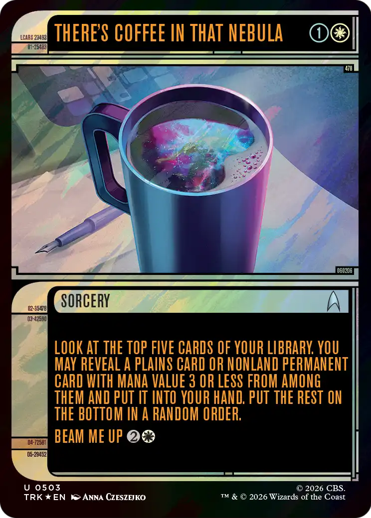 There's Coffee in that Nebula (Showcase) (Surge Foil) [Star Trek] | Empire Gaming NC