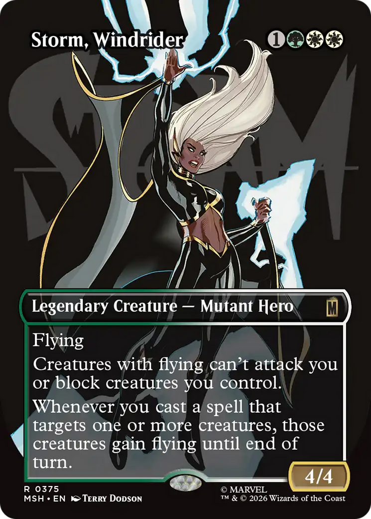 Storm, Windrider (Borderless) [Marvel Super Heroes] | Empire Gaming NC