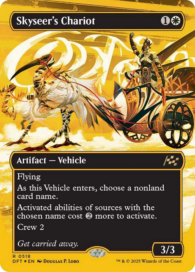 Skyseer's Chariot (Borderless) (First-Place Foil) [Aetherdrift] | Empire Gaming NC