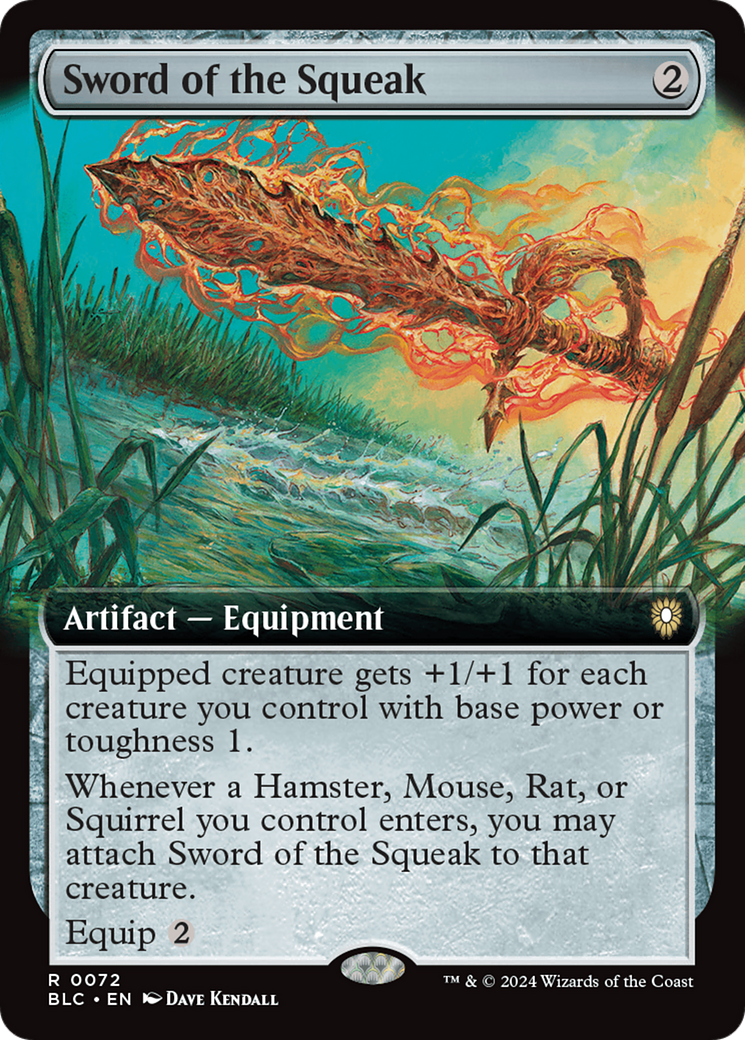 Sword of the Squeak (Extended Art) [Bloomburrow Commander] | Empire Gaming NC