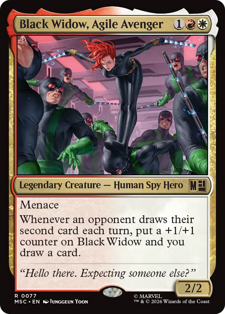 Black Widow, Agile Avenger (Surge Foil) [Marvel Super Heroes Commander] | Empire Gaming NC