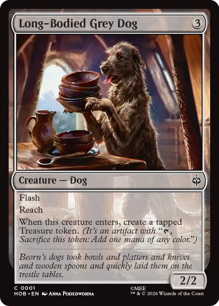 Long-Bodied Grey Dog [The Hobbit] | Empire Gaming NC