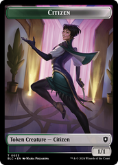 Soldier // Citizen Double-Sided Token [Bloomburrow Commander Tokens] | Empire Gaming NC