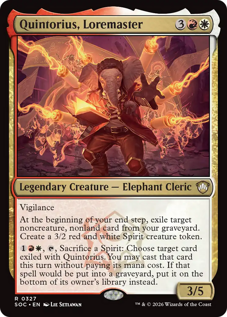 Quintorius, Loremaster [Secrets of Strixhaven Commander] | Empire Gaming NC