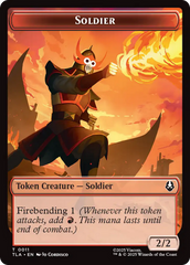 Ally (0006) // Soldier (0002) Double-Sided Token [Avatar: The Last Airbender Tokens] | Empire Gaming NC