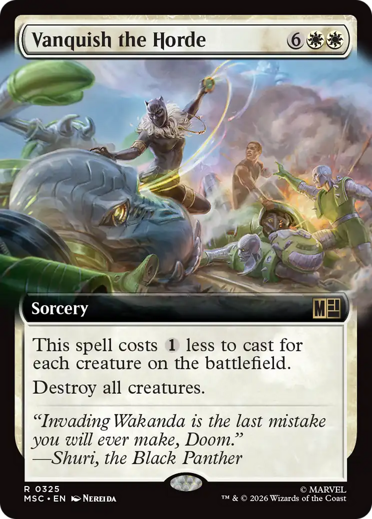 Vanquish the Horde (Extended Art) [Marvel Super Heroes Commander] | Empire Gaming NC