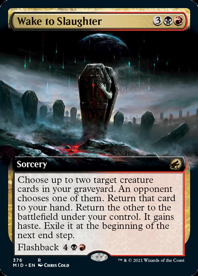 Wake to Slaughter (Extended Art) [Innistrad: Midnight Hunt] | Empire Gaming NC