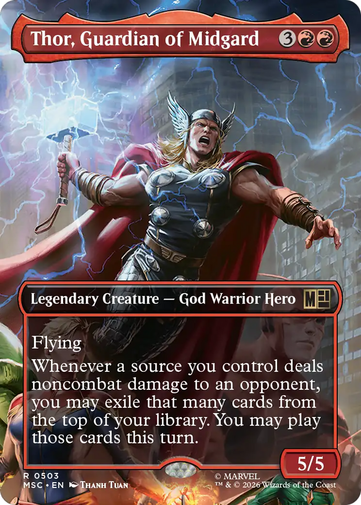 Thor, Guardian of Midgard (Borderless) [Marvel Super Heroes Commander] | Empire Gaming NC