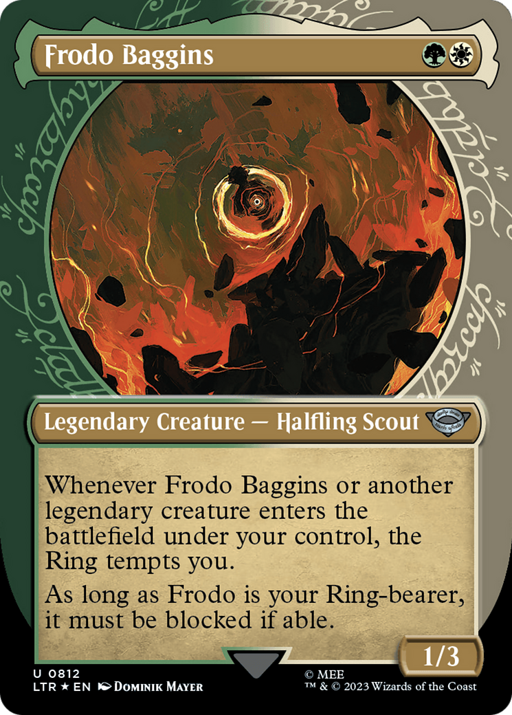 Frodo Baggins (Showcase) (Surge Foil) [The Lord of the Rings: Tales of Middle-Earth] | Empire Gaming NC