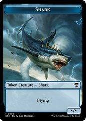 Ape // Shark Double-Sided Token [Outlaws of Thunder Junction Commander Tokens] | Empire Gaming NC