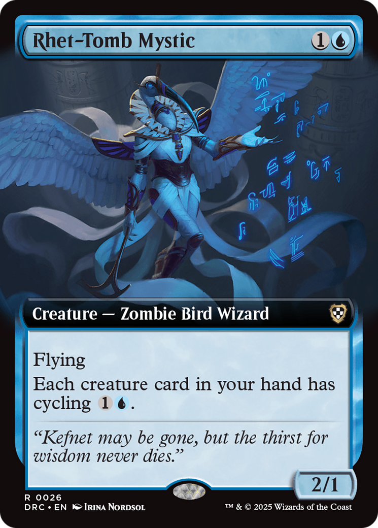 Rhet-Tomb Mystic (Extended Art) [Aetherdrift Commander] | Empire Gaming NC