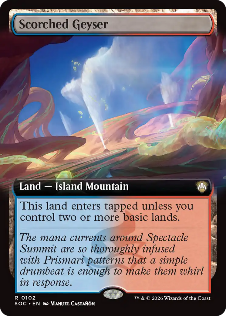 Scorched Geyser (Extended Art) [Secrets of Strixhaven Commander] | Empire Gaming NC