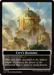 Food // City's Blessing Double-Sided Token [Secrets of Strixhaven Commander Tokens] | Empire Gaming NC