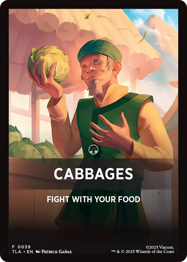 Cabbages Theme Card [Avatar: The Last Airbender Tokens] | Empire Gaming NC