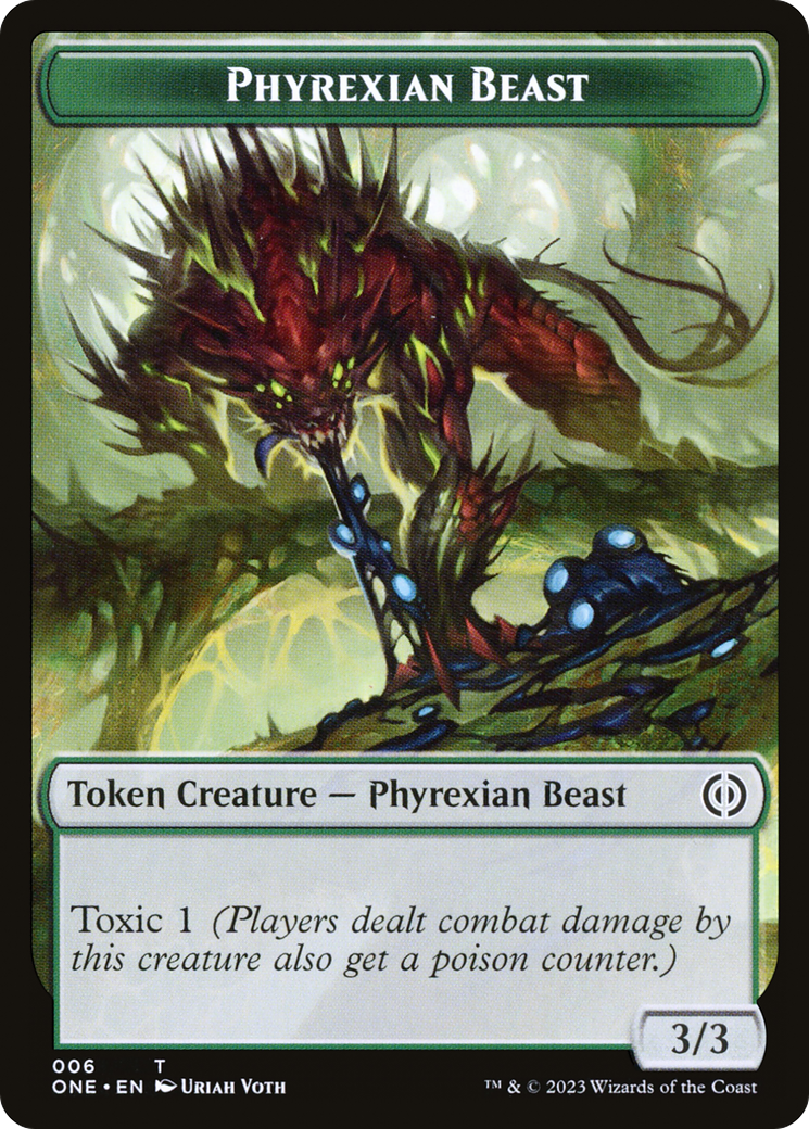 Phyrexian Beast Token [Phyrexia: All Will Be One Tokens] | Empire Gaming NC