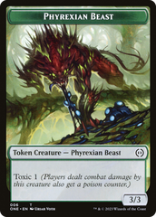 Phyrexian Goblin // Phyrexian Beast Double-Sided Token [Phyrexia: All Will Be One Tokens] | Empire Gaming NC