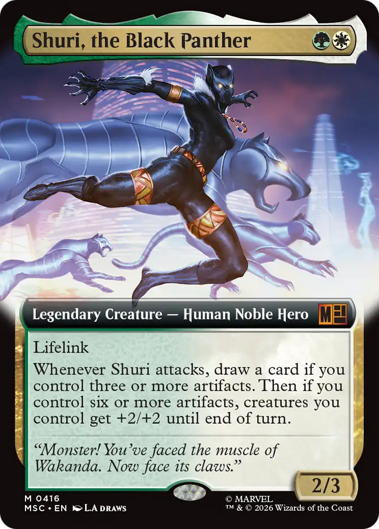 Shuri, the Black Panther (Extended Art) [Marvel Super Heroes Commander] | Empire Gaming NC
