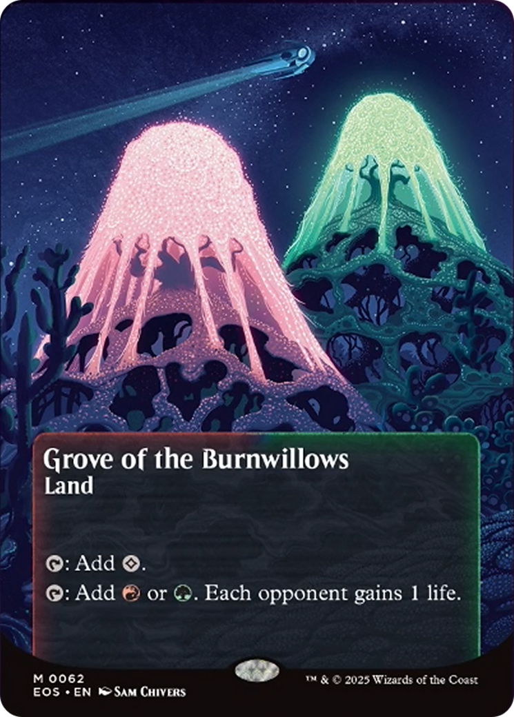 Grove of the Burnwillows (0062) (Borderless) [Edge of Eternities: Stellar Sights] | Empire Gaming NC
